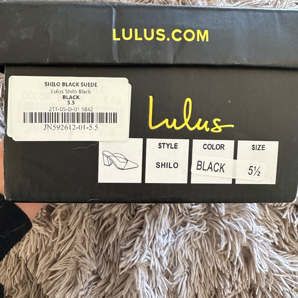 Lulu's Shilo Black and Clear Pointed Heels - Picture 6 of 6